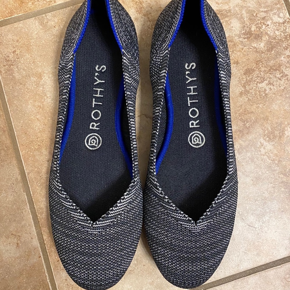 Rothy’s granite heather flat EUC
